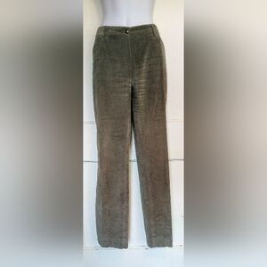 DOLCE AND GABBANA LADIES GRAY VELOUR SLACKS